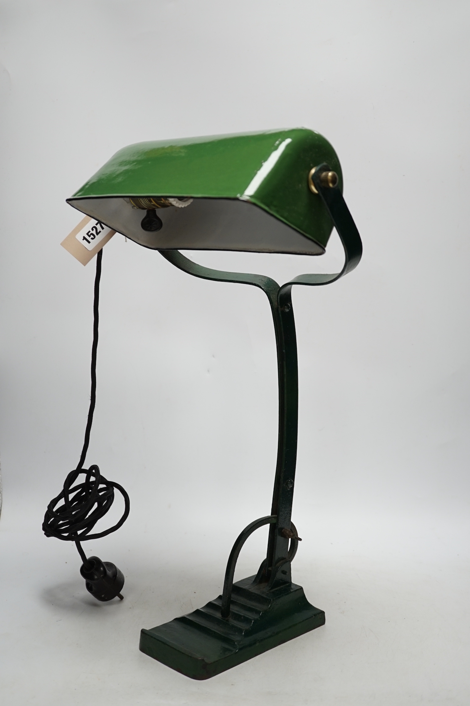 An early 20th century German student's table lamp